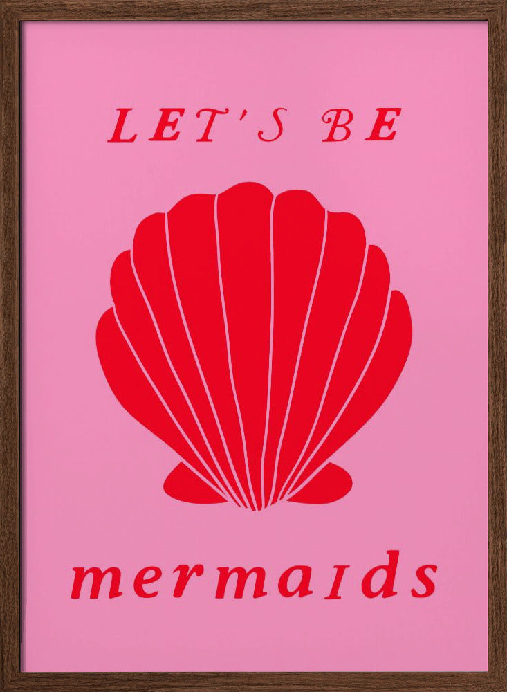 Mermaidspinkred Ratioiso Poster