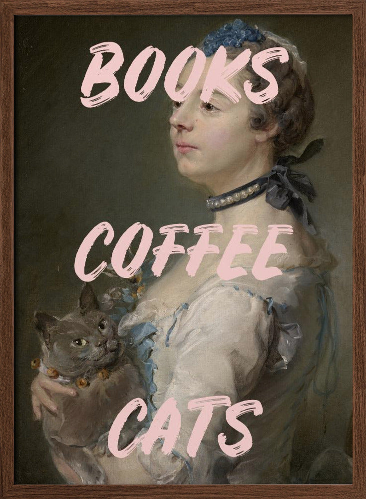 Bookscoffeecats Ratioiso Poster