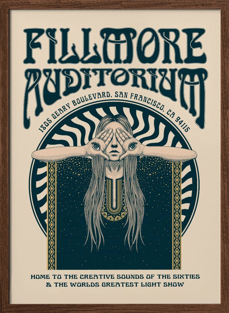 Fillmore Auditorium Psychedelic Poster