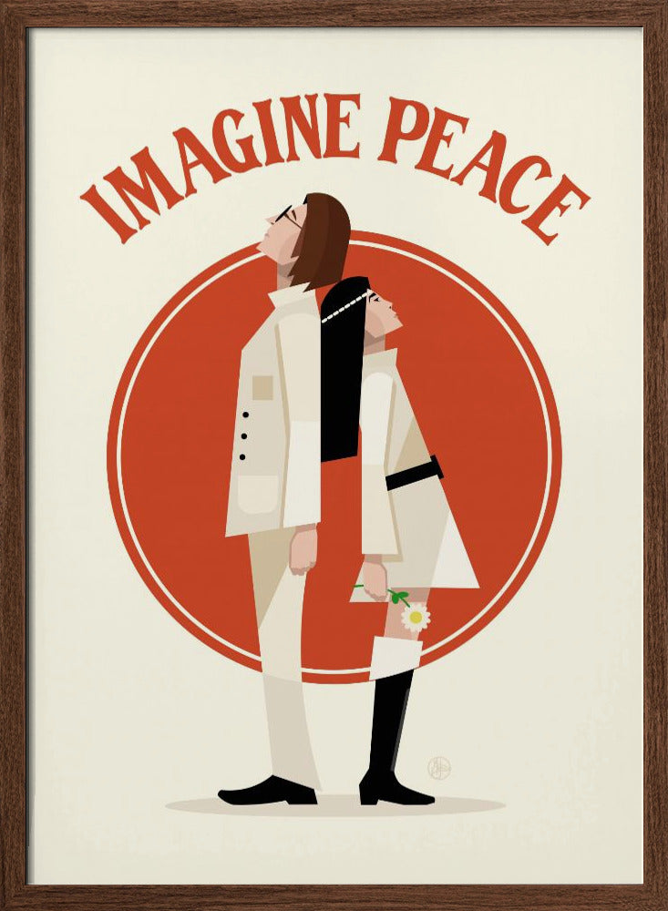 Imagine Peace Minimalist Poster