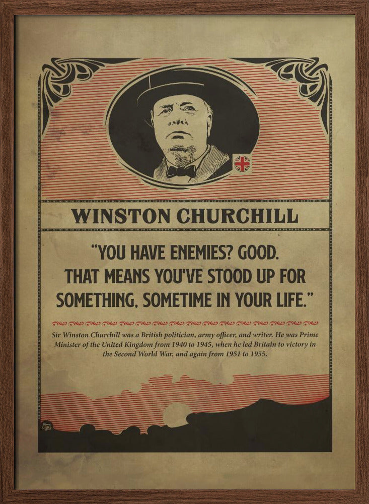 Churchill Print Poster