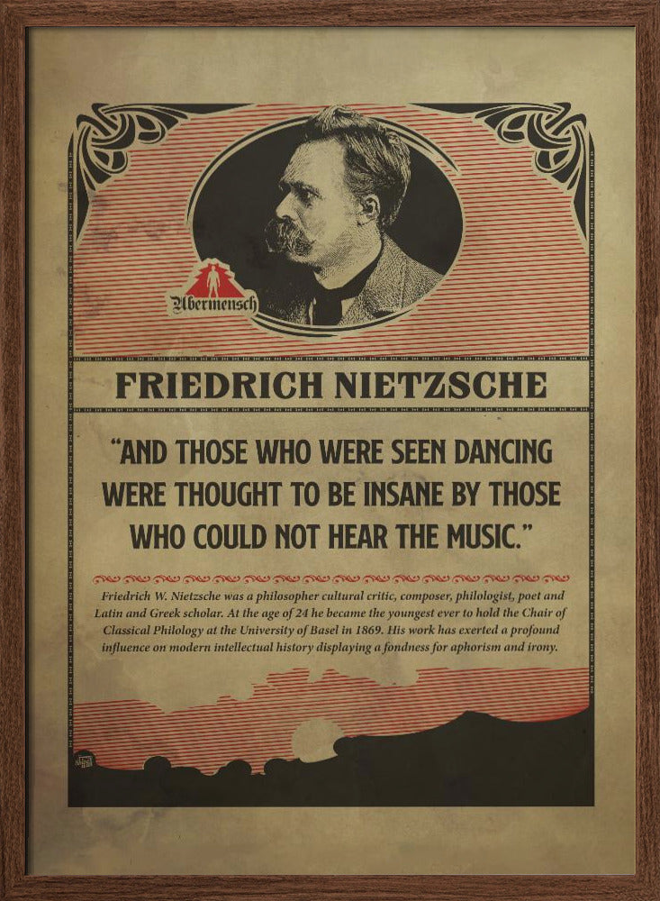 Nietzsche Poster Poster