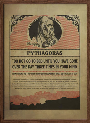 Pythagoras print Poster