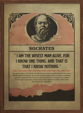 Socrates Print Poster