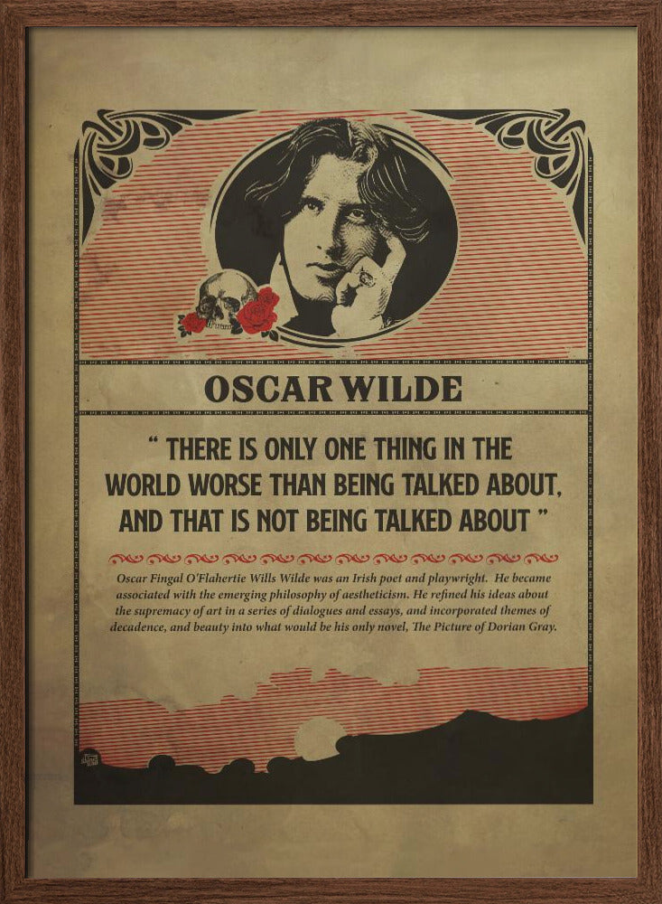 Oscar Wilde Print Poster