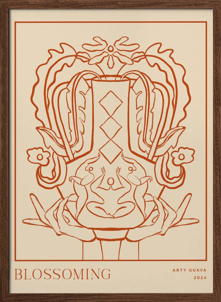 Vessel Collection : Blossom (LineArt) Poster