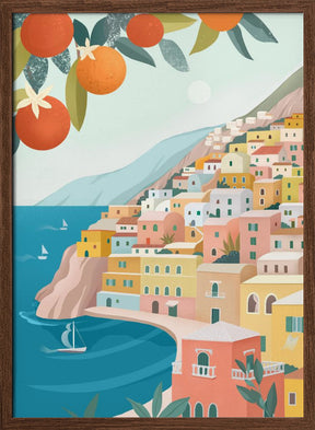 Positano Coast Italy Poster