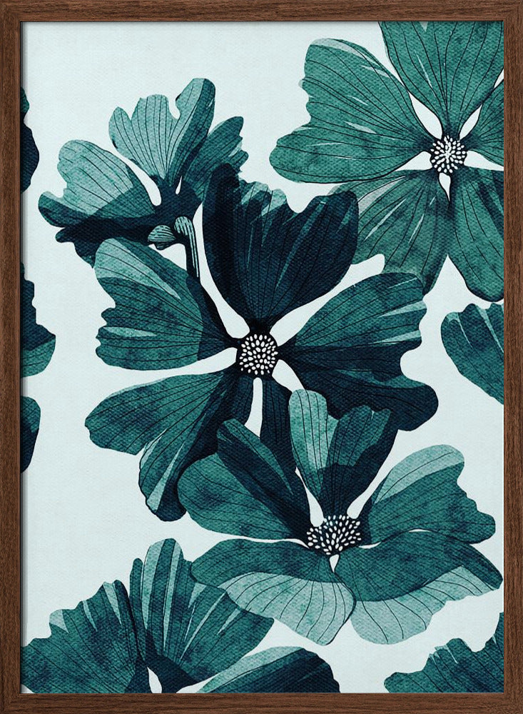 Black Flower Poster