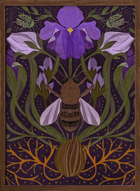 Bee and Iris Poster