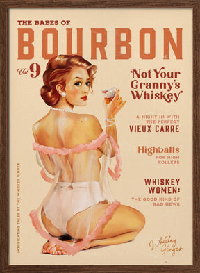 Babes of Bourbon Vol 9 Vintage Whiskey Pinup Poster