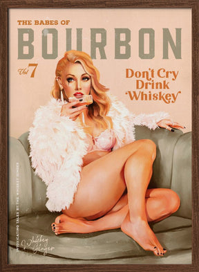 Babes of Bourbon Vol 7 Sexy Vintage Whiskey Pinup Girl Poster