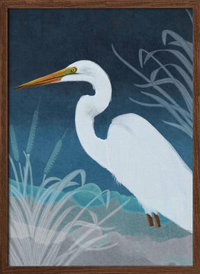 Egret Copy Poster