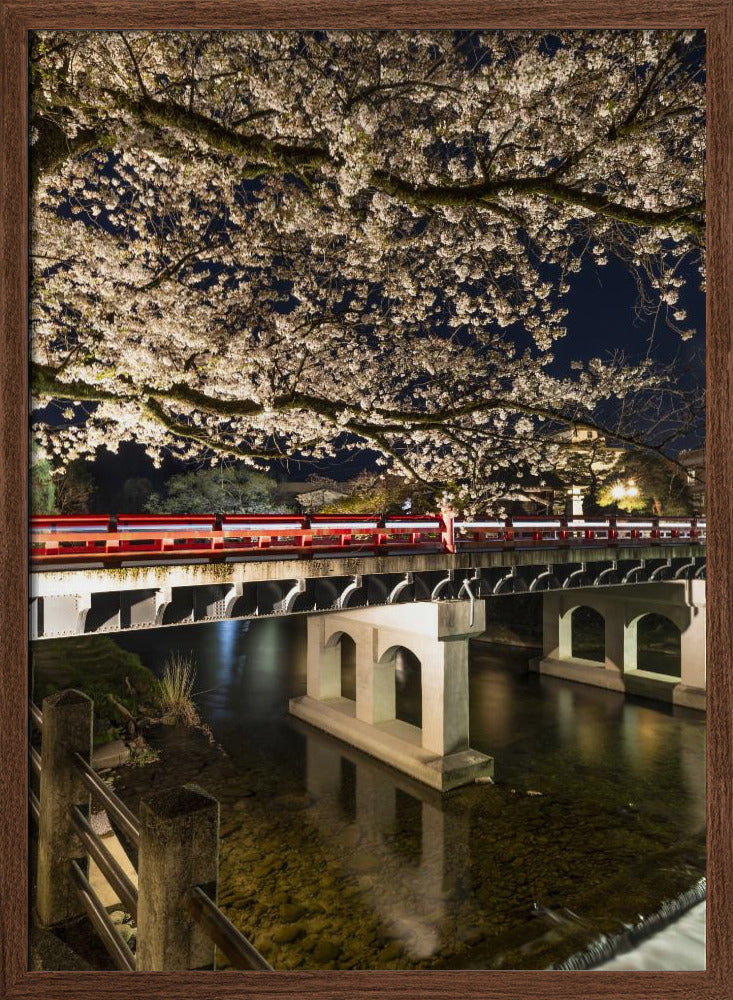 Charming Nakabashi Bridge in the evening Poster