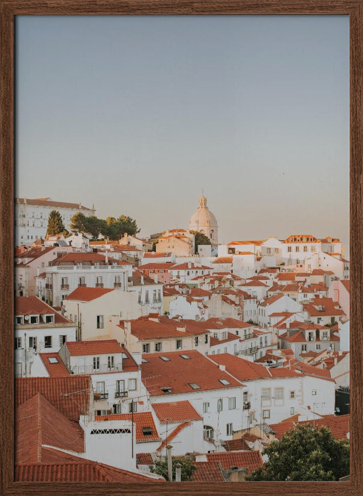 Sunset in Lisbon Poster