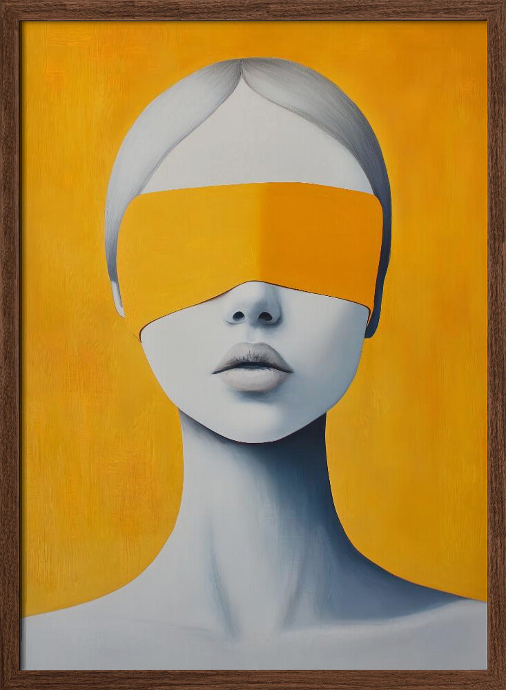 Blindfolded Yellow Poster