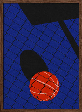 Backjard Basketball Court Poster