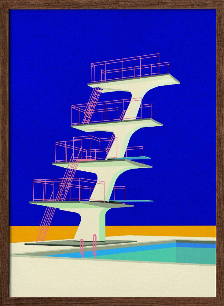 Diving Tower Poster