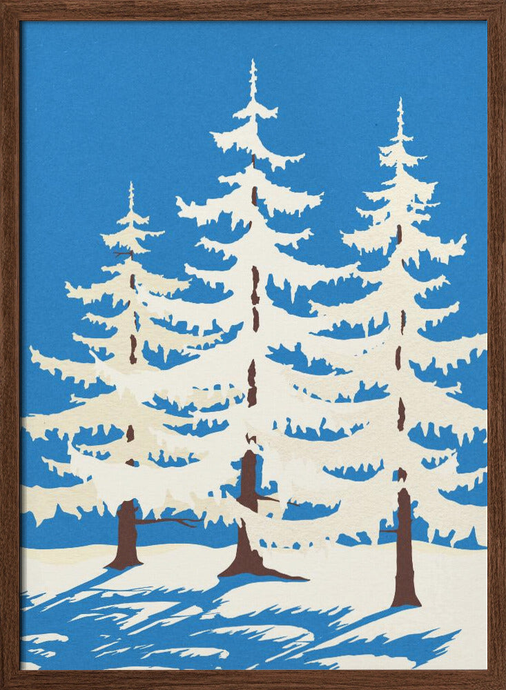 Harz Winter Trees Poster