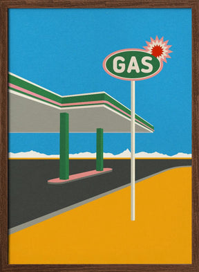 Spark Gas Station Poster