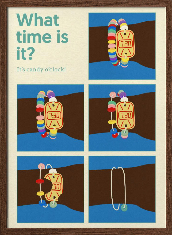 Poster Candy Clock Poster