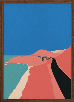 Pacific Coast Highway Big Sur Poster