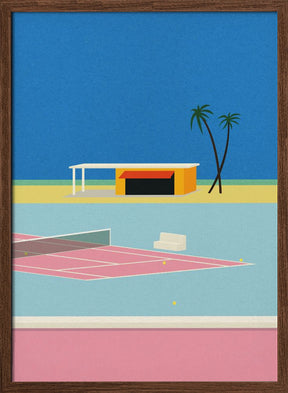 Tennis By the Beach Poster