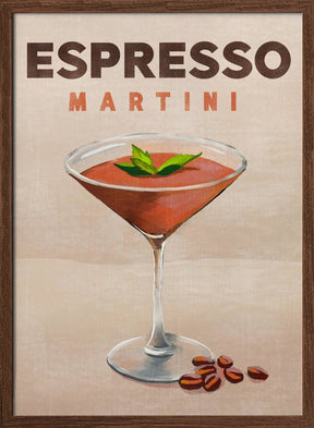 Espresso Martini Cocktail Bar Decor Poster