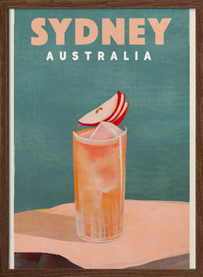 Sydney Australia Cocktail Bar Decor Poster