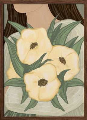 Pale Yellow Flowers Poster