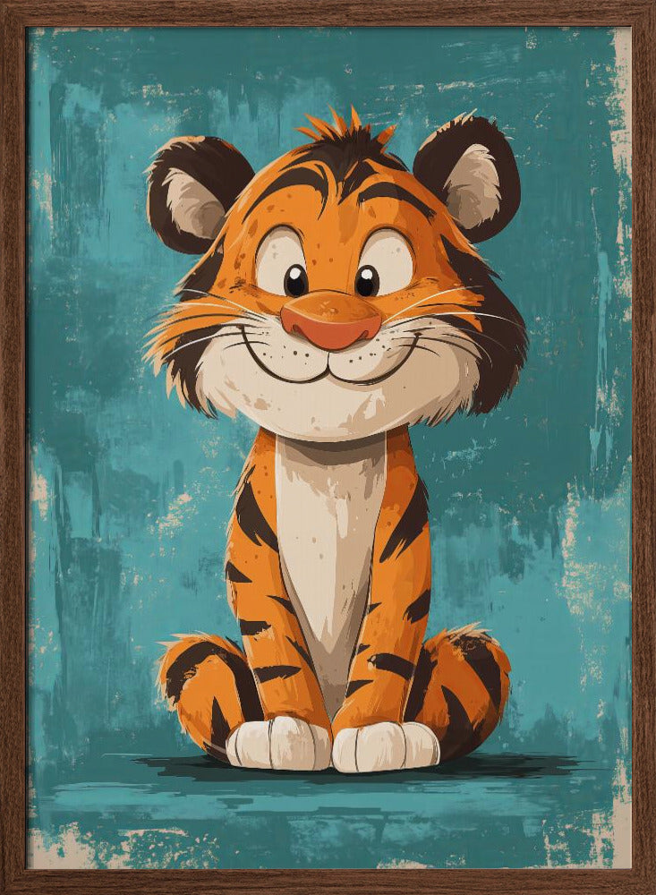 Happy Tiger Poster