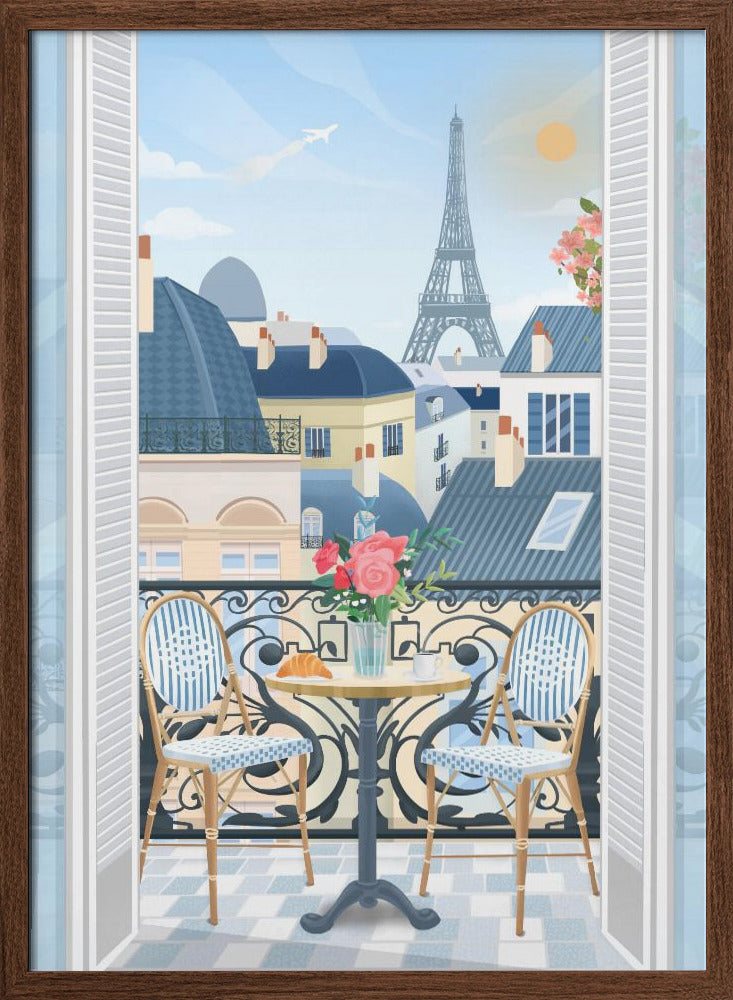 Paris Terrace Poster