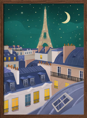 Paris at Night Poster