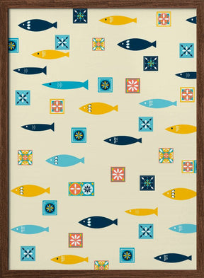 Sardinas Y Mosaicos Poster