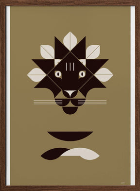 Golden Animals - Lion (gold) Poster