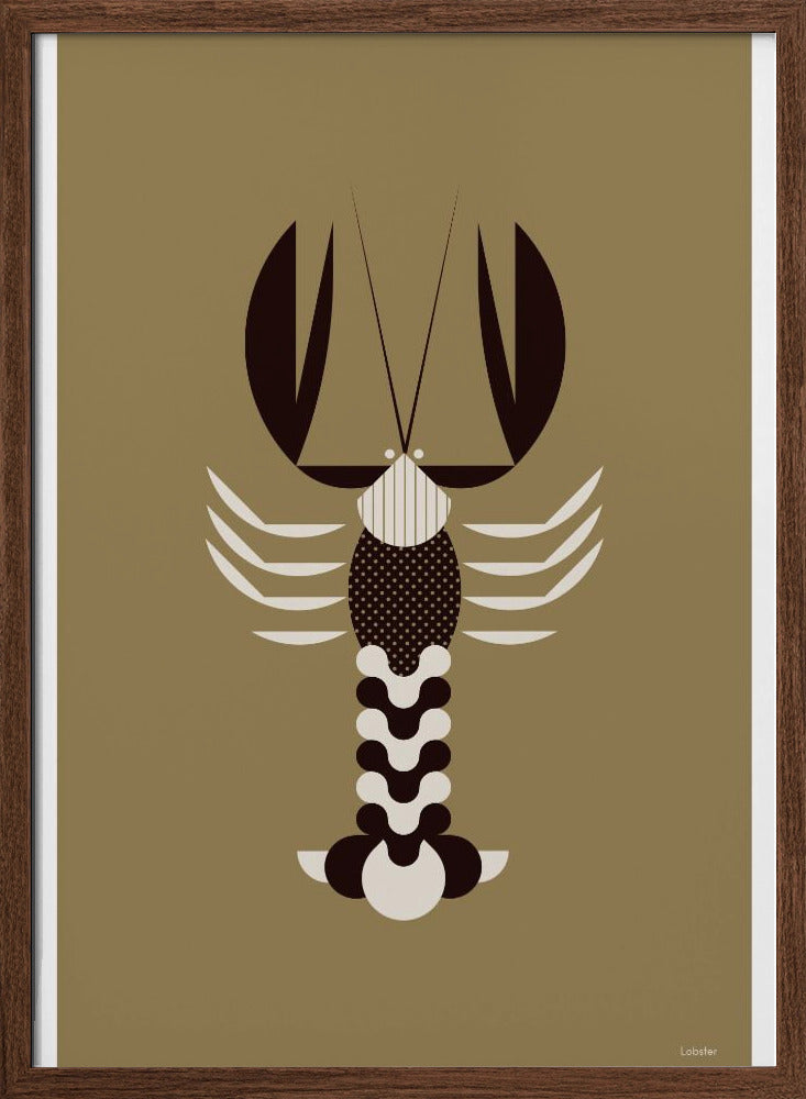 Golden Animals - Lobster (Gold) Poster