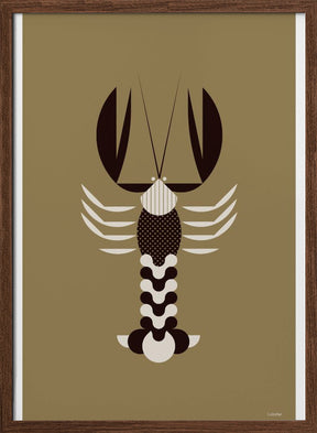 Golden Animals - Lobster (Gold) Poster