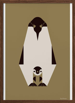 Golden Animals - Royal Penguin (Gold) Poster