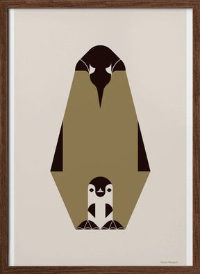 Golden Animals - Royal Penguin (white) Poster