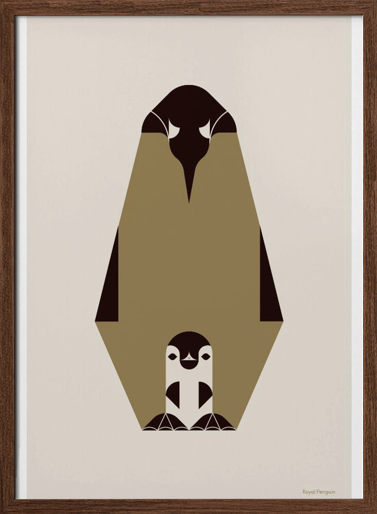 Golden Animals - Royal Penguin (white) Poster