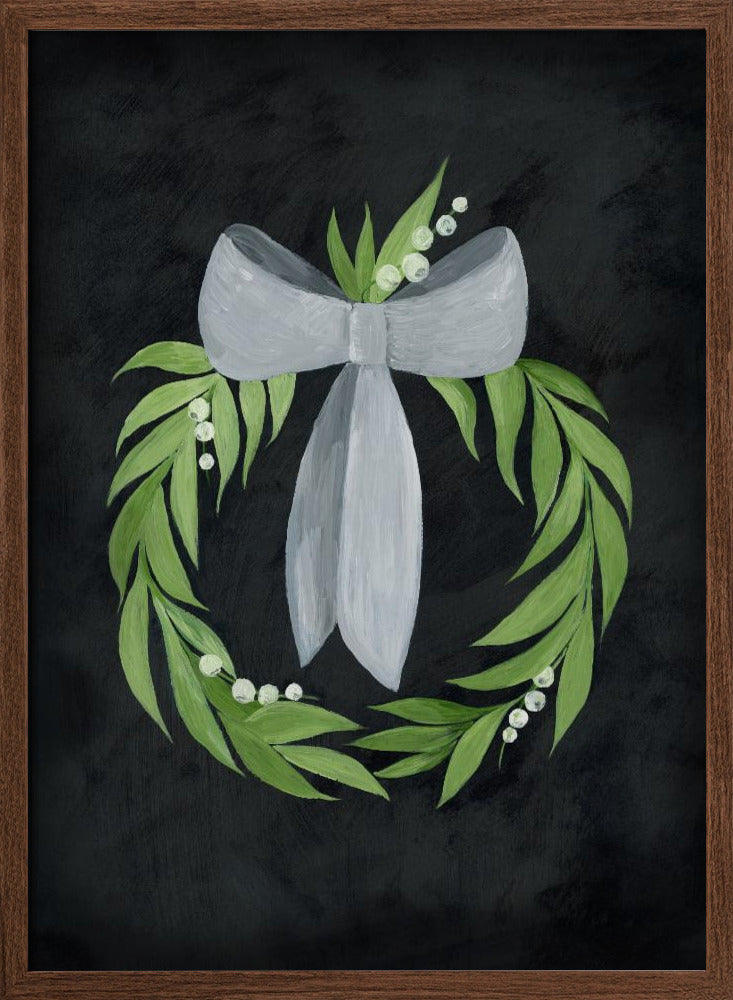 Bow wreath Poster