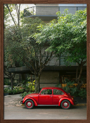 Retro Car in Mexico City Poster