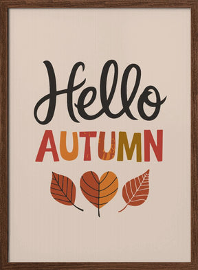 Hello Autumn Poster