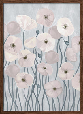 Light Poppies Poster