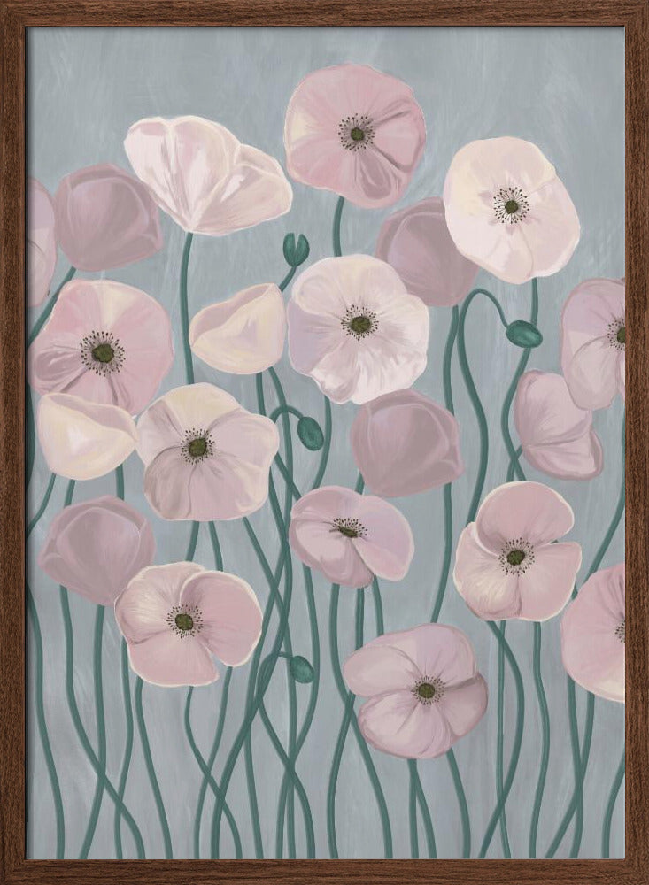 Light Poppies Poster