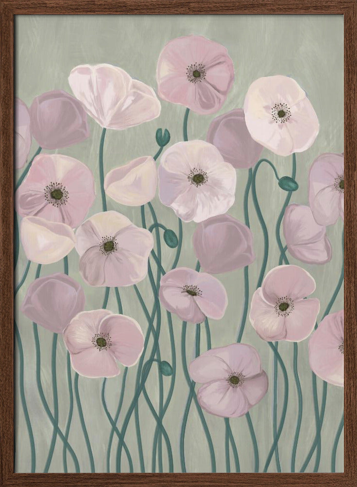 Light Poppies Poster