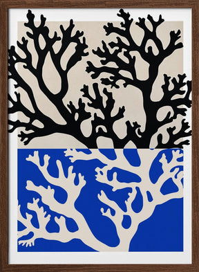 Coral (Blue) Poster