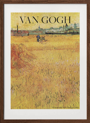 Wheat Field With View of Arles (1888) Poster