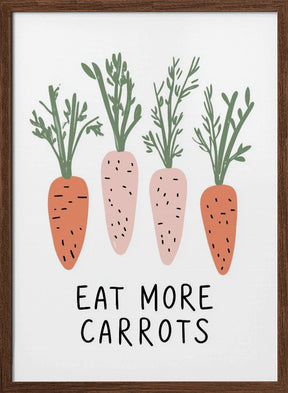 Eat More Carrots Poster