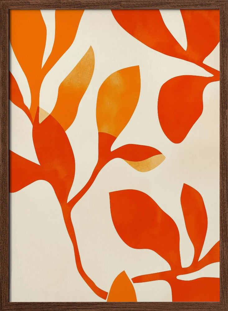 Orange Leafs Poster