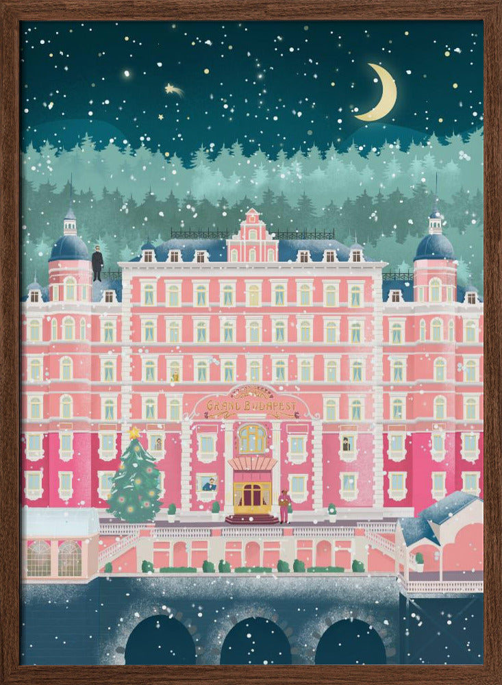 The Grand Budapest Hotel Holidays Poster